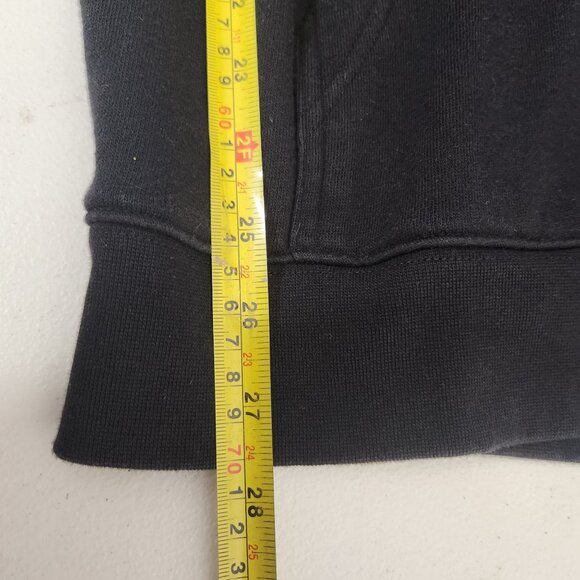 Vans Black Hoodie Medium Mens Skull & Flower Graphic Goth Skater - Picture 6 of 11